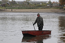 Výlov rybníka Žár 28. října 2011, Foto: Lubor Mrázek